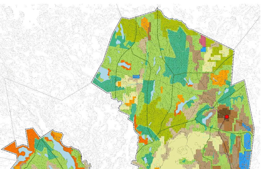 Yleismääräys: Maankäytön jatkosuunnittelussa tulee turvata julkisten palveluiden kehittäminen ja palveluverkon toimivuuden kannalta tärkeät alueet.