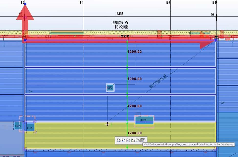 7 4. LAATASTON LUOMINEN Parma suosittelee ontelolaattojen mallinnuksessa käytettäväksi Floor Layout lisäosaa laattakenttien kokonaisvaltaisessa suunnittelussa.