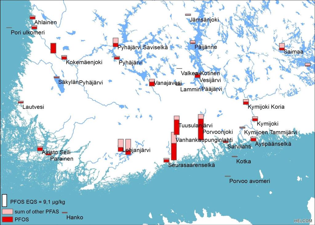 muitakin PFASeja myös Vantaanjoen vedessä n.