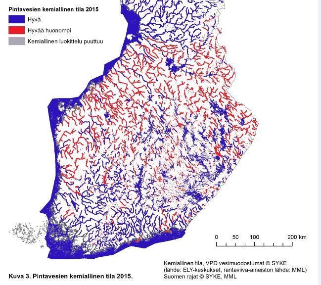 pintavesien tila