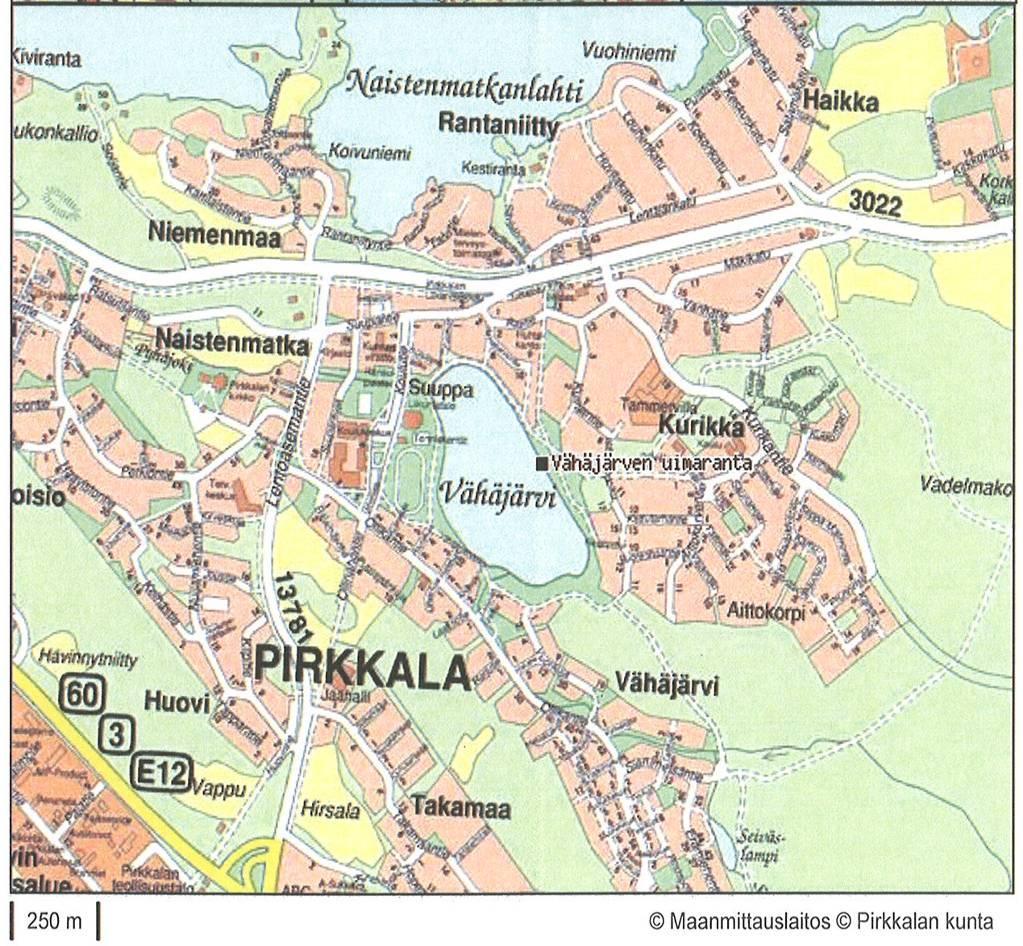 1. YHTEYSTIEDOT 1.1 Uimarannan omistaja ja yhteystiedot Pirkkalan kunta, Suupantie 11, 33960 Pirkkala 1.