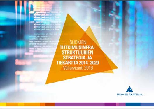 Tutkimusinfrastruktuurit Tutkimusvälineiden, laitteistojen, aineistojen ja palveluiden varanto, joka mahdollistaa tutkimus- ja kehitystyön - Suomen Akatemian tutkimusinfrastruktuurikomitea - seuraa