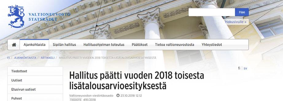 Ajankohtaista lokakuussa Veroennustekehikon päivitys 22.-23.10.