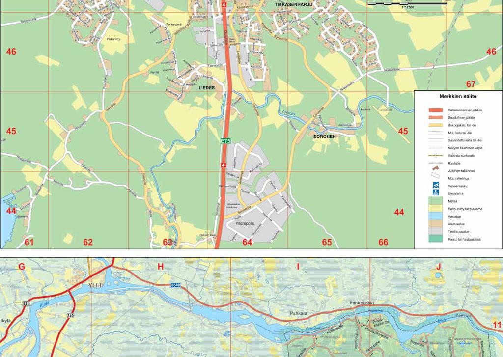 Kartta Ii keskusta FLORENS SOMISTUS- JA PITOPALVELUSTA Kaikki kodin juhlat.