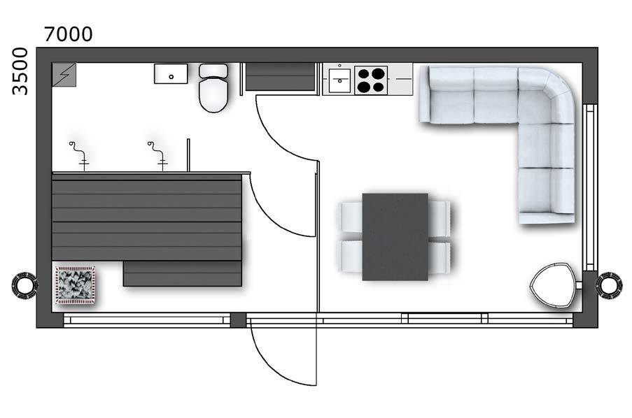 olokoto sauna This design features a