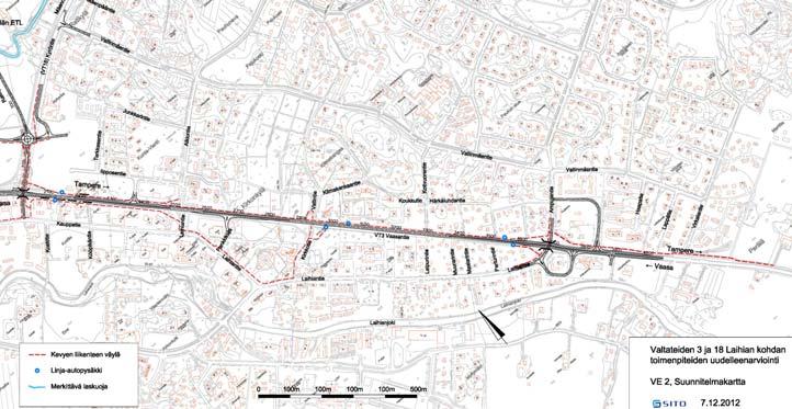 Etelä-Pohjanmaan ELY- esus 11 / (44) Valtatien 3 parantaminen Laihian esustan ohdalla, tiesuunnitelma Kuva 7.