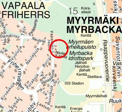 <=Kävely- ja pyöräilykatu Gång- och cykelgata Alustava luonnos.