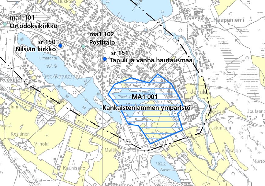 3/6 Kuva 3: ote maakuntakaavan osa-aluekohtaisista liitekartasta Yleiskaava Keskustaajaman osayleiskaava,