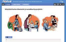 Avoimiin tehtäviin voi vastata kirjoittamalla tai äänittämällä. Oppilas saa välittömän palautteen ja voi seurata edistymistään.
