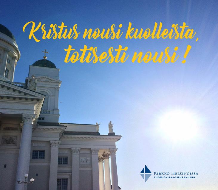 Hiljainen lauantai 31.3. Jeesus haudassa Via Crucis -pääsiäisvaellus klo 21 alkaa Kaisaniemen puistosta, Kansallisteatterin puolelta.