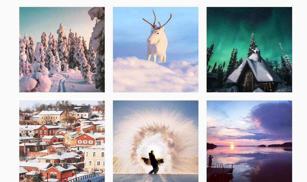 Sosiaalisen median kanavat Yhteisöllisyys ja autenttisuus, tukee Visit Finlandin brändiä Englanninkielisten kanavien lisäksi Visit Finlandilla on omat kanavat