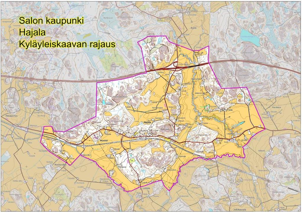 28 Liitteet Hajalan kyläyleiskaava LIITE 1 Aloitusvaiheen osallisten kuuleminen Hajalan kyläyleiskaavan laatiminen on aloitettu kuuluttamalla kaavoituksen aloittaminen ja julkaisemalla ns.