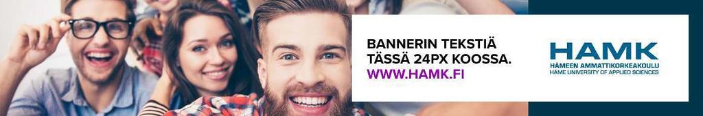 5 ESIMERKKISOVELLUKSIA: VERKKOBANNERI MATALA VAAKA (4X16 GRIDI) Tässä bannerien suuntaa
