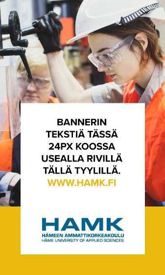 Esimerkiksi kuva on syytä ulottaa reunasta reunaan ja kehyselementti on näkyvillä vain