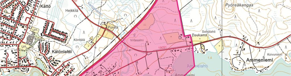 alustava Äkälänniemi osayleiskaavan suunnittelualue.