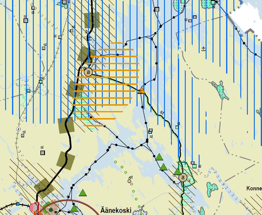 9 4.2. Maakuntakaava Keski-Suomen tarkistettu maakuntakaava on hyväksytty maakuntavaltuustossa 1.12.2017 ja se on määrätty tulemaan voimaan 26.1.2018 alkaen (Keski-Suomen maakuntahallitus 26.1.2018 6).