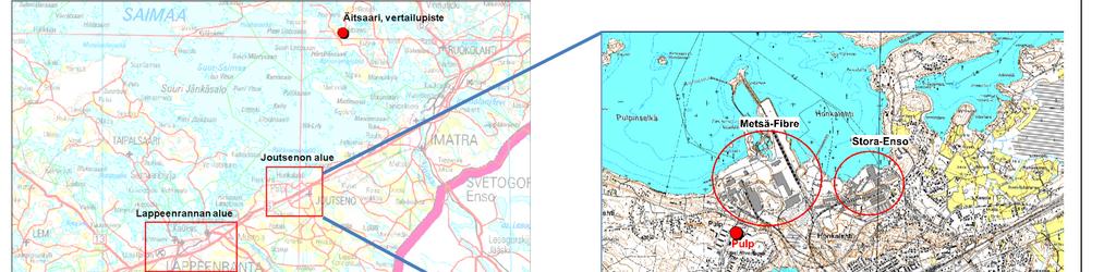 1(12) 1. MITTAUSPISTEET Yhdyskuntailmanlaadun mittaukset Lappeenrannassa on tehnyt Imatran seudun ympäristötoimi osana Etelä-Karjalan ilmanlaadun mittausverkostoa.