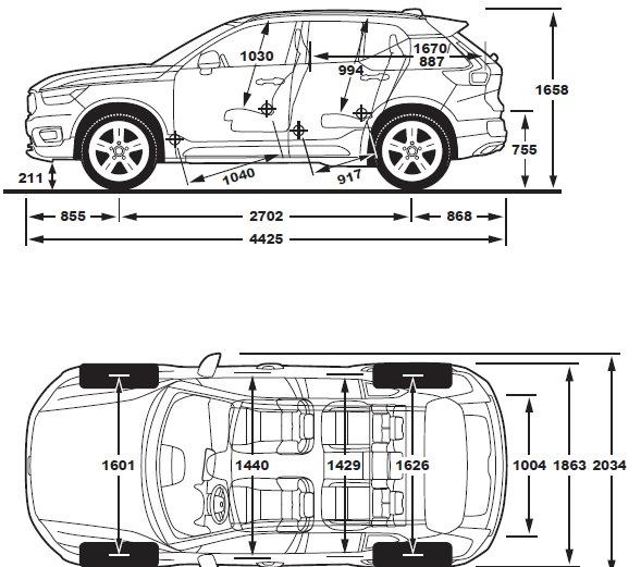 TEKNISET TIEDOT/Tekniska Data MOOTTORI / MOTOR D3 D3 AWD D4 AWD Tyyppi / Typ Dieselmoottori, edessä poikittain Dieselmoottori, edessä poikittain Dieselmoottori, edessä poikittain Dieselmotor,