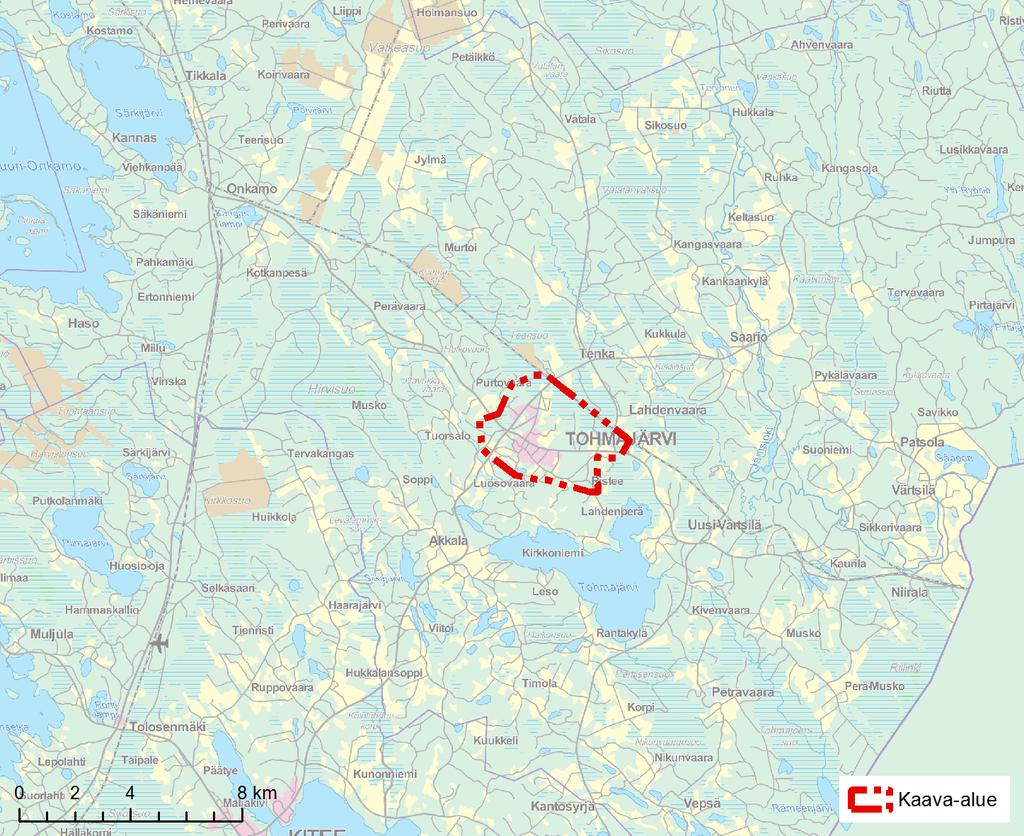 4 (43) 19.3.2018 1 Perus- ja tunnistetiedot 1.1 Tunnistetiedot Osayleiskaavan selostus koskee 19.3.2018 päivättyä karttaa.