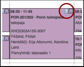 Varausten haun rajaaminen Varausten haun rajaaminen on käytettävissä vain listanäkymässä (ja katseltaessa kaikkia tietyn toteutuksen varauksia kalenterinäkymän kautta).