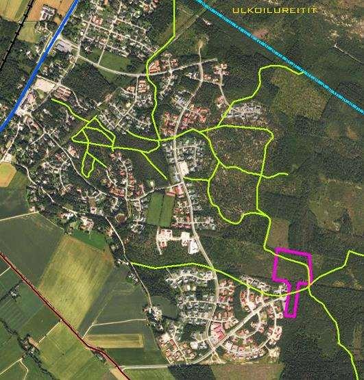 3.3.2 Virkistys Ahonkylässä on monipuoliset ulkoilumaastot ja -reitit