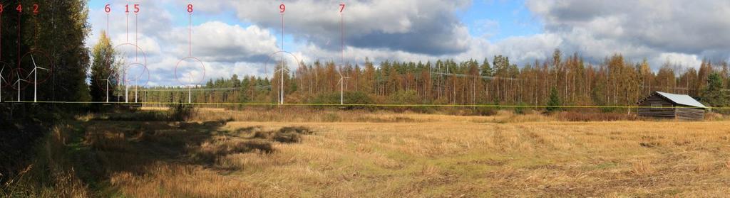 Kuva 55. Valokuvasovite kuvauspaikka 5. Näkymä Hakuperältä Hakuperäntie 202.
