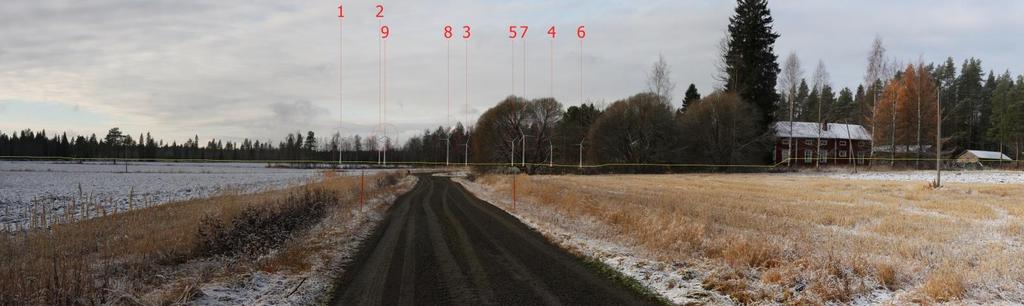 Paloperän alueella pihapuusto ja toiset rakennukset aiheuttavat todellisuudessa katvevaikutusta suureen osaan pihapiireistä ja voimaloita näkyy korkeintaan kapeilta vyöhykkeiltä eivätkä voimalat