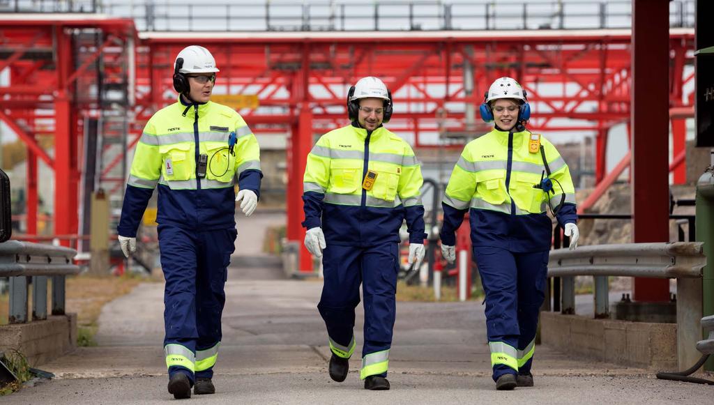 Turvallisuuden kehittäminen osana Nesteen strategiaa ja kulttuurimuutosta Terveellinen työ Tunnista ja hallitse