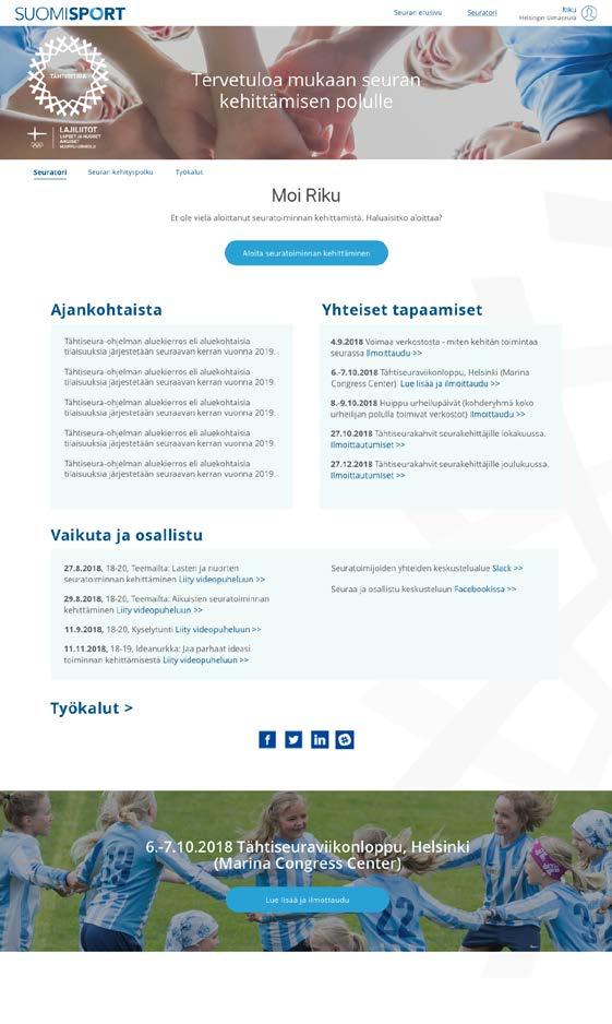 käyttäjille yhteistä sisältöä Reaaliaikaista