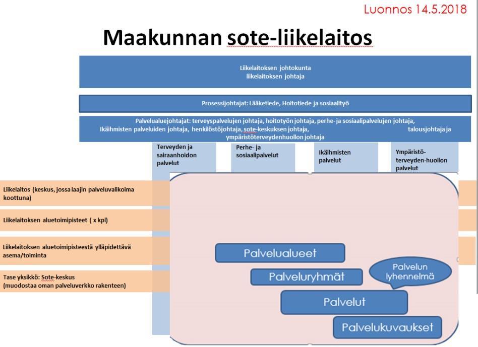 10 Jokaisen päävastuualueen lisäksi rakenteeseen kuuluu vastuualueiden läpileikkaavia palveluprosesseja, jotka ovat sisältökokonaisuuksia (esim.