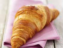 CROISSANTIT Luomuvoicroissant 27224 70 x 55 g Paistovalmis pakaste 16-17 170-175 C VL, Ranska Ainesosat: VEHNÄjauho*, VOI* (24 %), vesi, sokeri*,