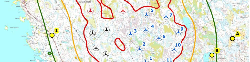 laskennalliset melutasot.