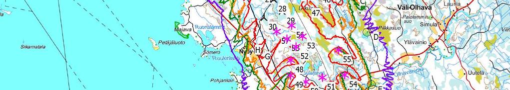 20 h/a 0 1 2 3 4 km Map: Maastokartta 100k, Print scale 1:100