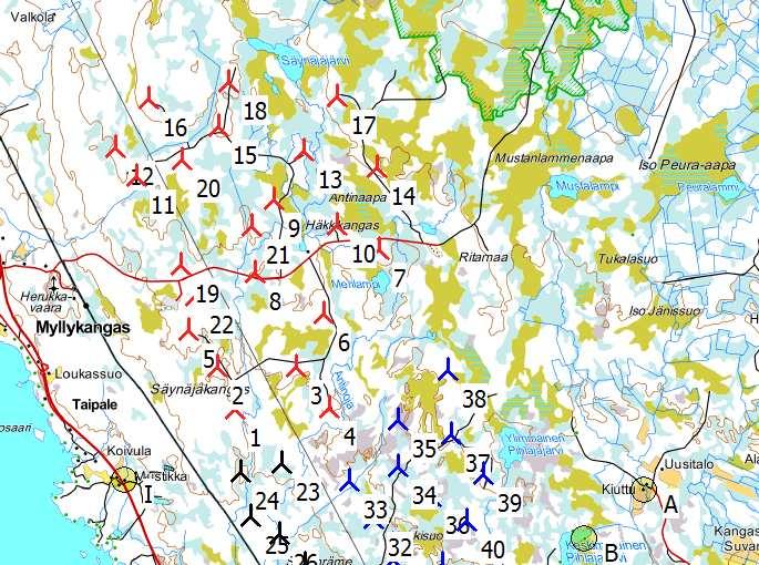 Project: Palokangas_2018 SHADOW - Main Result Calculation: Palokangas V136 x 12 x HH182 + Olhava + Nyby + Myllykangas "real case, forest luke" Assumptions for shadow calculations Maximum distance for