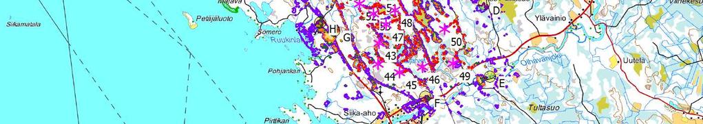 2 3 4 km Map: Maastokartta 100k, Print scale 1:100 000, Map