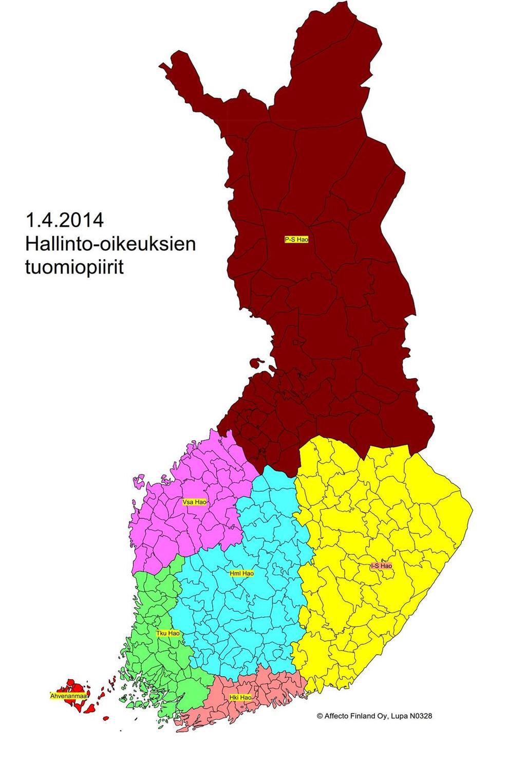 8 Lainkäyttötoiminta Tuomiopiiri ja tehtävä Turun hallinto-oikeus on yleinen alueellinen hallintotuomioistuin, jonka tuomiopiiri muodostuu Varsinais-Suomen ja Satakunnan maakuntien alueesta.