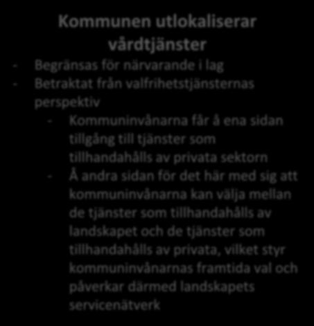 BORDE KOMMUNENS VÅRDTJÄNSTER UTLOKALISERAS ELLER INTE?