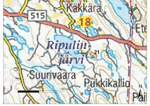 =3613,774 Pinta-ala: 50 x 200m Korkeusero: 20 m- 40 m Kivilaji: Metadiabaasi Asu, rakenne: Heikosti suuntautunut Väri: Tummanvihreä Raekoko: Keskirakeinen Lähin