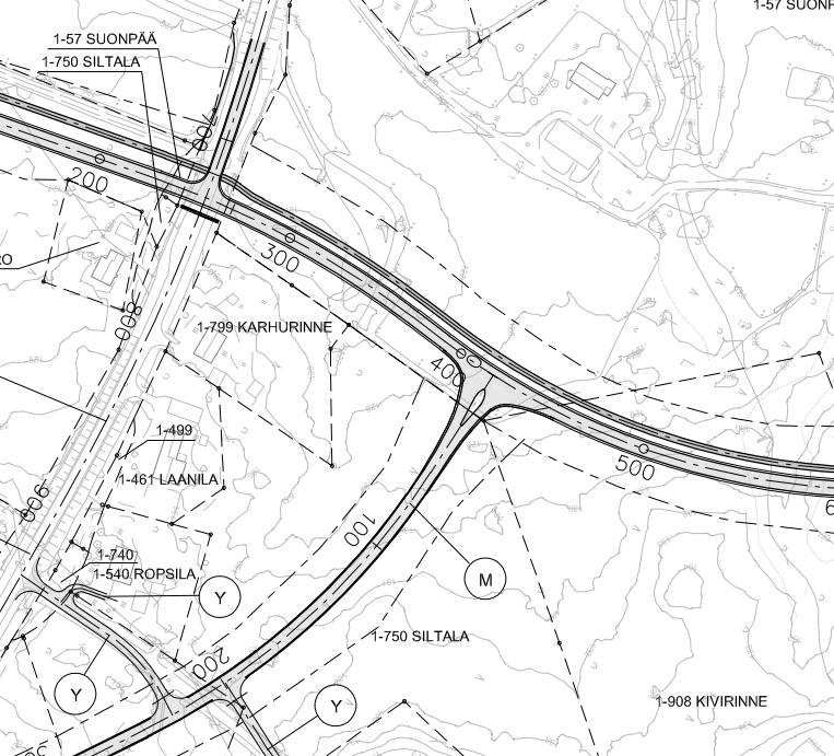 15 Suunnittelijan vastine 24.4.2018 Lopullisessa tiesuunnitelmaratkaisussa rinnakkaistieltä on itäpuolinen Suoharjuntien liittymä poistettu ja vastaava liittymä on tehty Alasentiehen.
