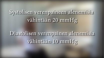 vähintään 10 mmhg, on