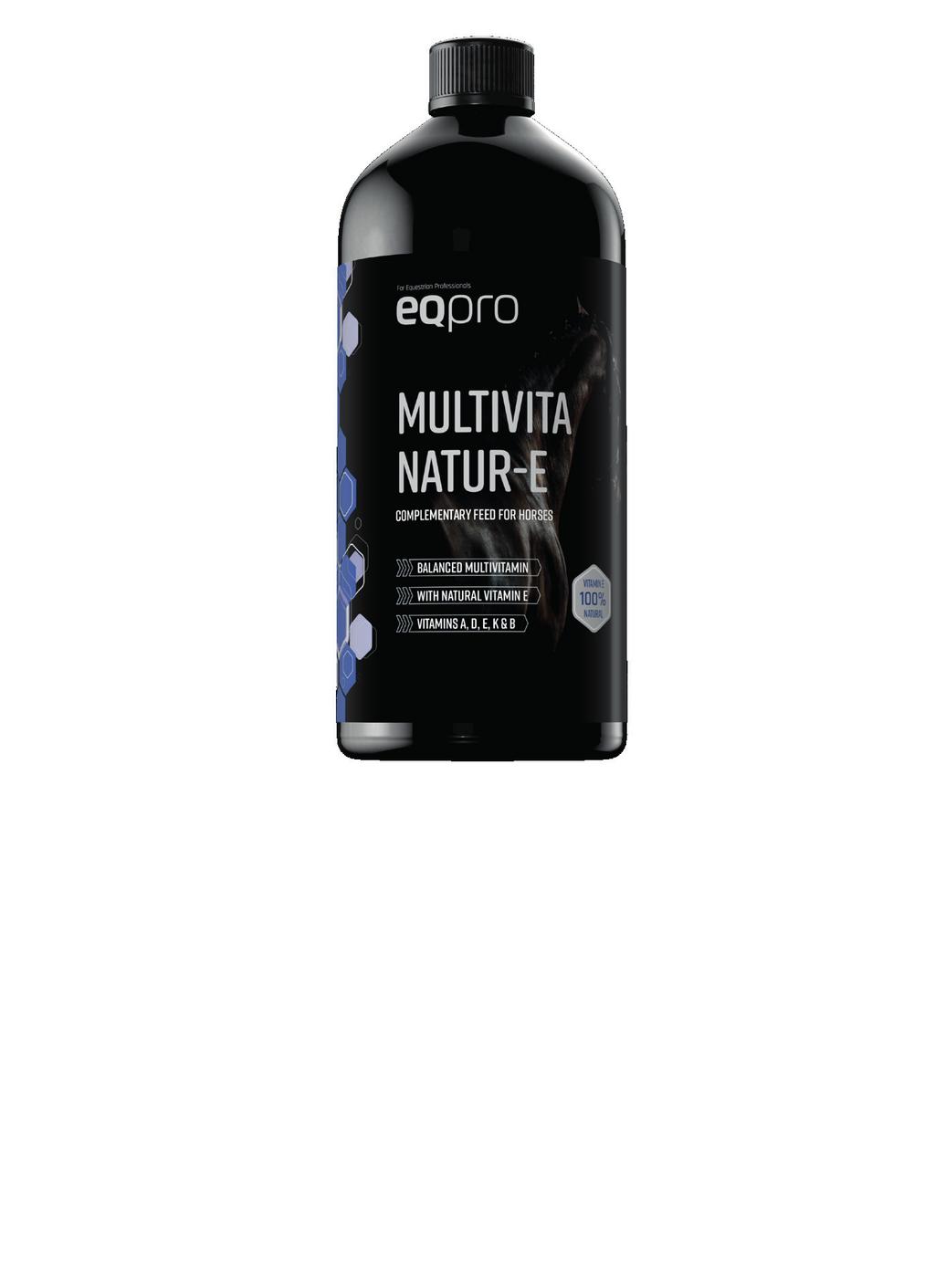 Multivita Natur-E Multivita Natur-E on tasapainoinen ja korkealaatuinen monivitamiiniliuos. Se sisältää runsaasti E-vitamiinia, joka on 100 % luonnollisessa muodossa RRR-alfatokoferyyliasetaattina.