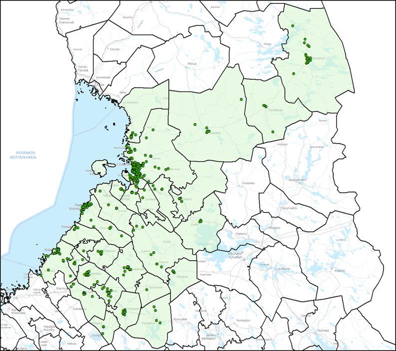 TEOLLISTEN TOIMIPAIKKOJEN JAKAANTUMINEN ERI