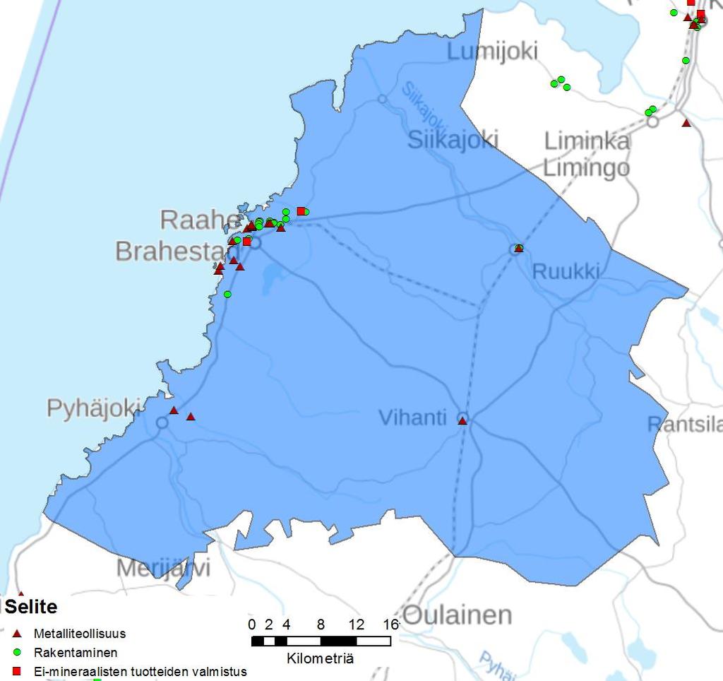 Eteläinen alue Alueet ovat hyvin erilaisia