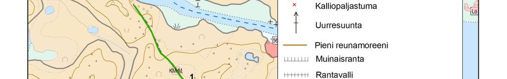 18 reeniselänteet, kauempana jäätikön reunasta ja ovat suuntautuneet karkeasti jäätikön reunan suuntaisesti.