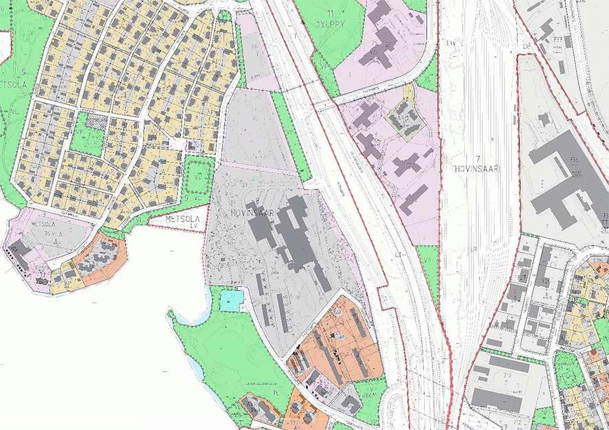 ASEMAKAAVA Alueen alkuperäinen asemakaava on vuodelta 1966.