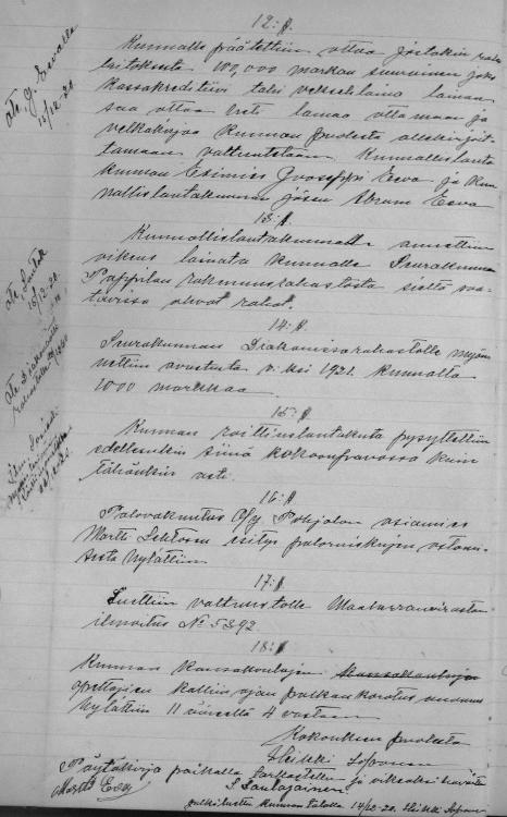 Vuosi 1920 24 Yhteensä 110, joista kannattavia 8 ja aktiivia 102, joten jäsenmäärä on vähentynyt 13 kannattavalla jäsenellä ollen viime vuonna 31.12.19 123, akt 102 ja kannattavia 21.