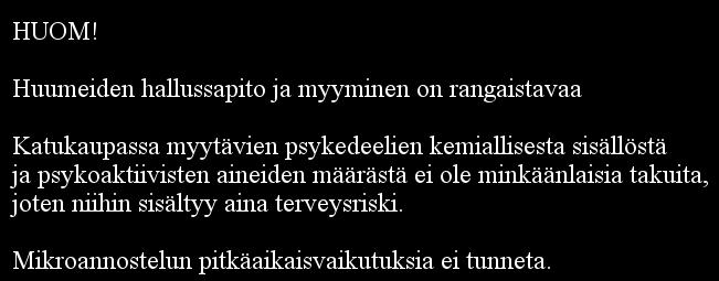 työelämässä kuin doping urheilumaailmassa? On myös hyvä muistaa, että kyse on kuitenkin laittomien huumeiden käytöstä riippumatta annoskoosta.