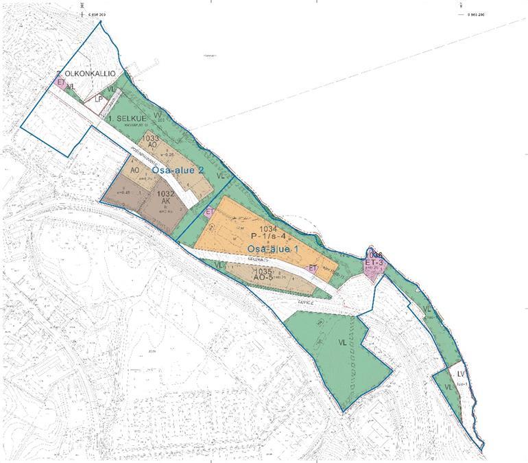 19/25 Osayleiskaavan tavoitteena on mahdollistaa eri toimijoiden sijoittuminen alueelle muodostaen alueesta toiminnallinen kokonaisuus.