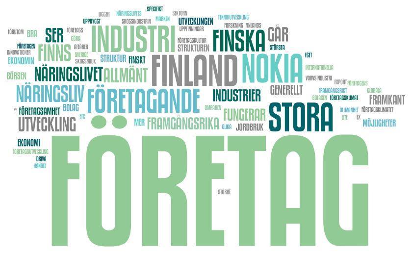 Spontaanisti elinkeinoelämästä KYSYMYS: Mistä elinkeinoelämään liittyvästä olet tarkemmin