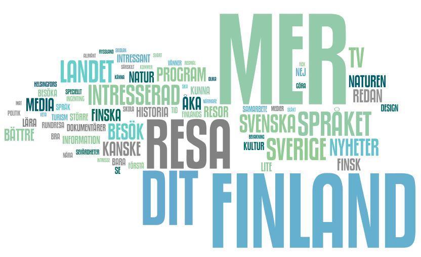 Kiinnostunut Suomesta KYSYMYS: Onko jotain, mikä voisi saada sinut kiinnostumaan Suomesta